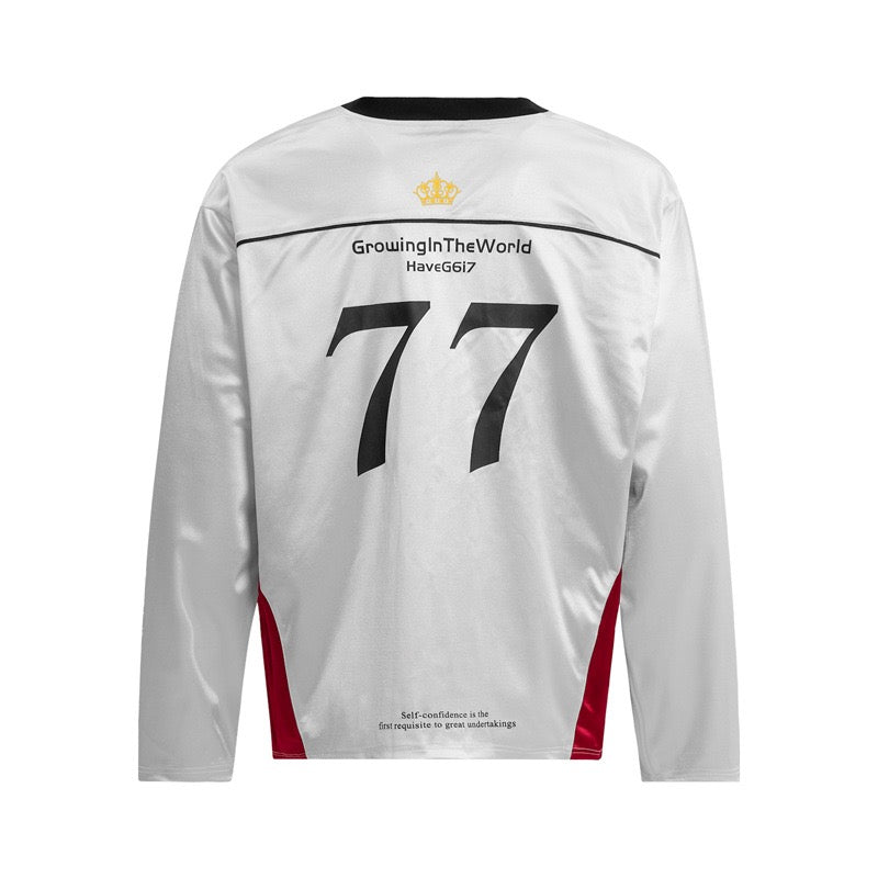 Gothic Long Sleeve Jersey | Varsity Street Style Top