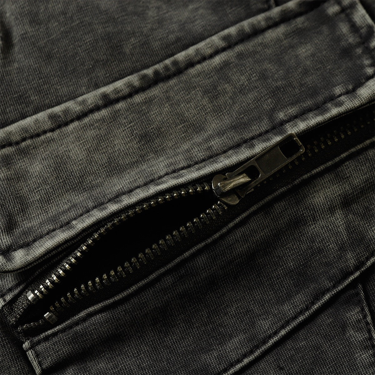 Borsod Utility Pocket Washed Tee | Dual Zip Chest Pockets