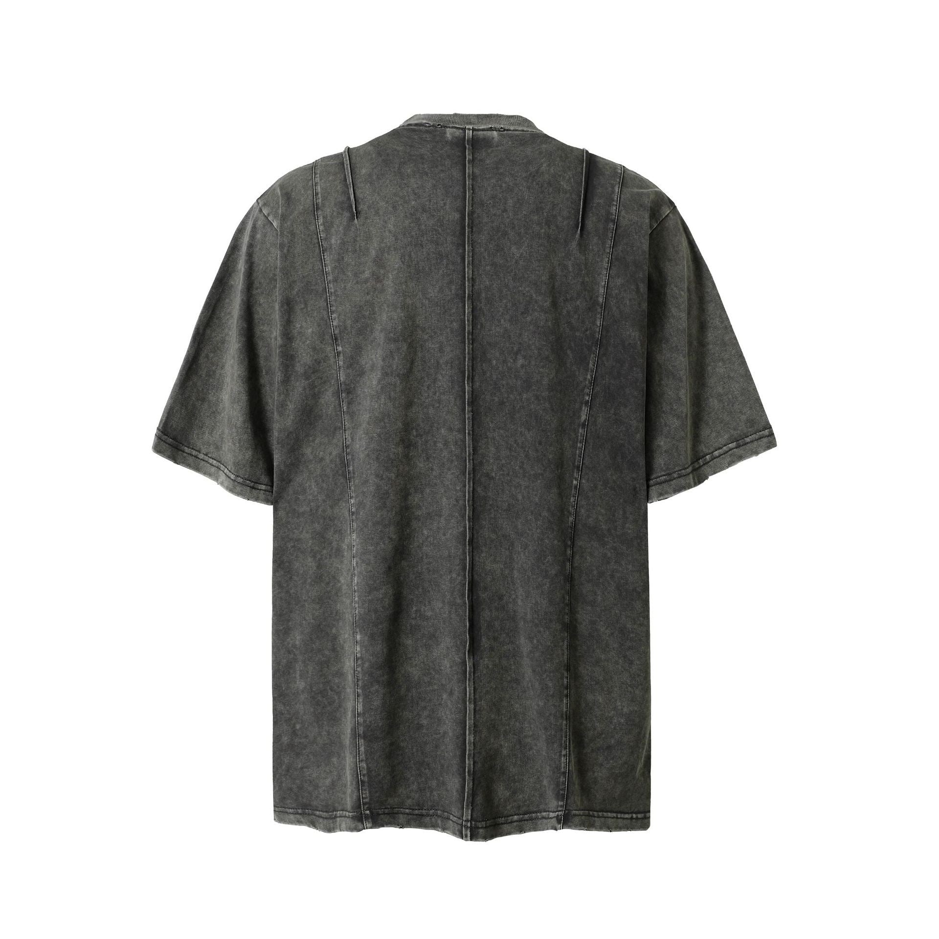 Borsod Utility Pocket Washed Tee | Dual Zip Chest Pockets