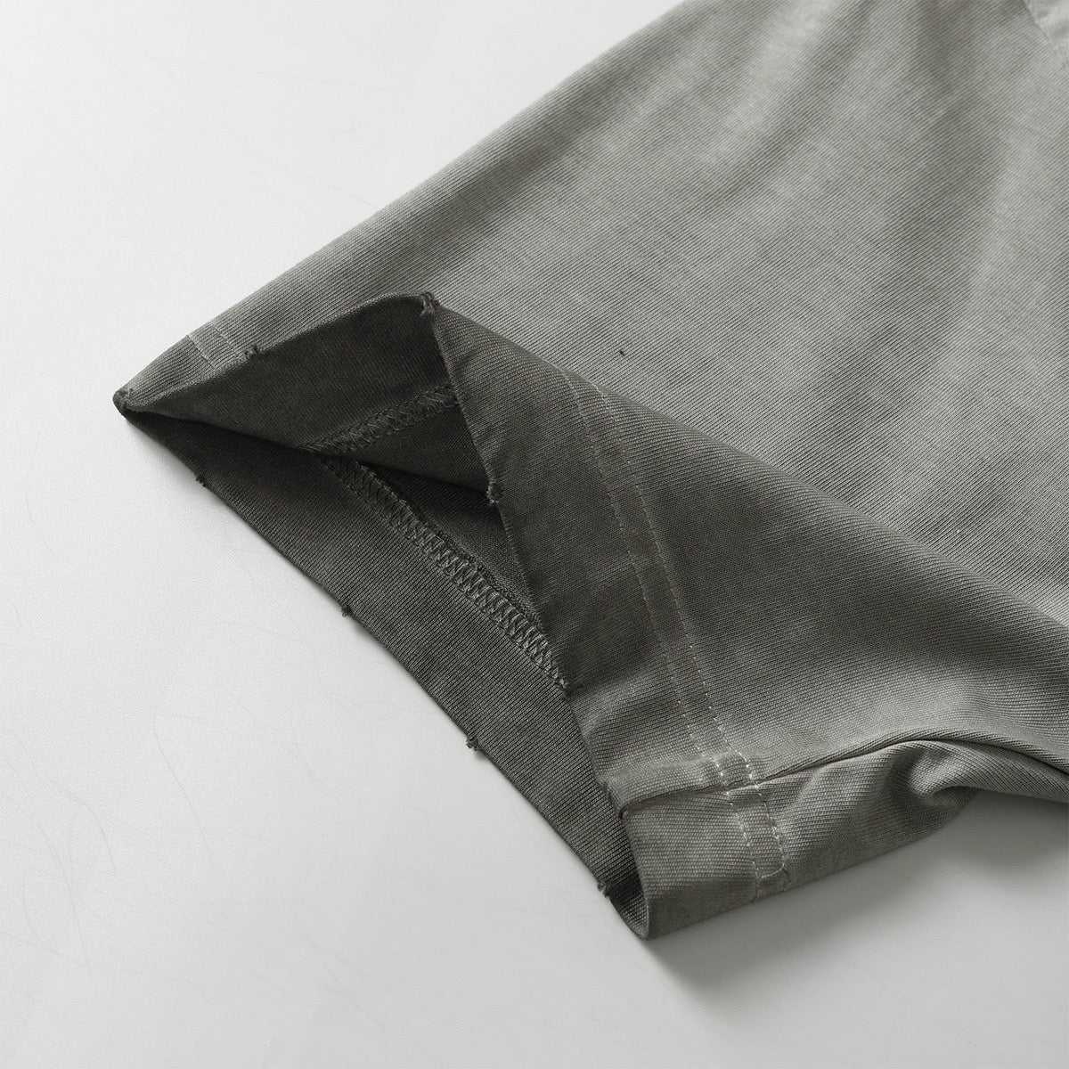 Omirad Distressed Panel Tee | Washed Cotton Streetwear