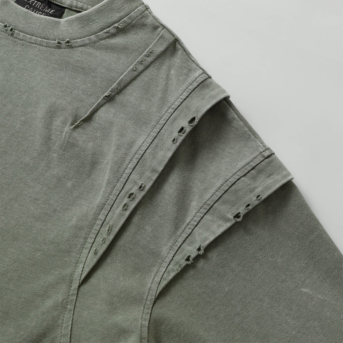 Omirad Washed Panel Tee | Vintage Distressed Streetwear