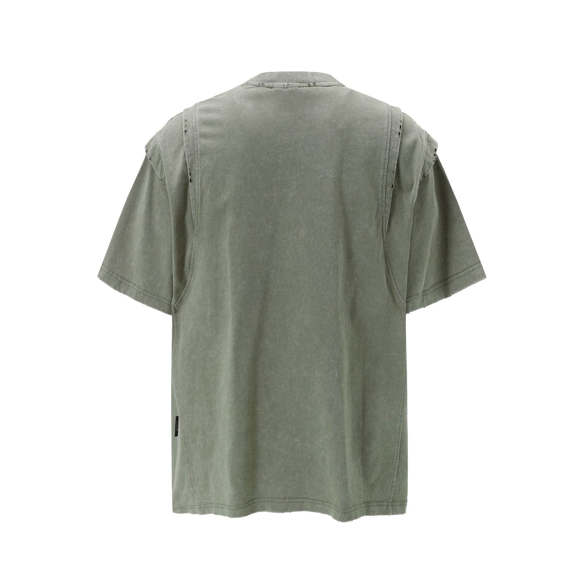 Omirad Washed Panel Tee | Vintage Distressed Streetwear