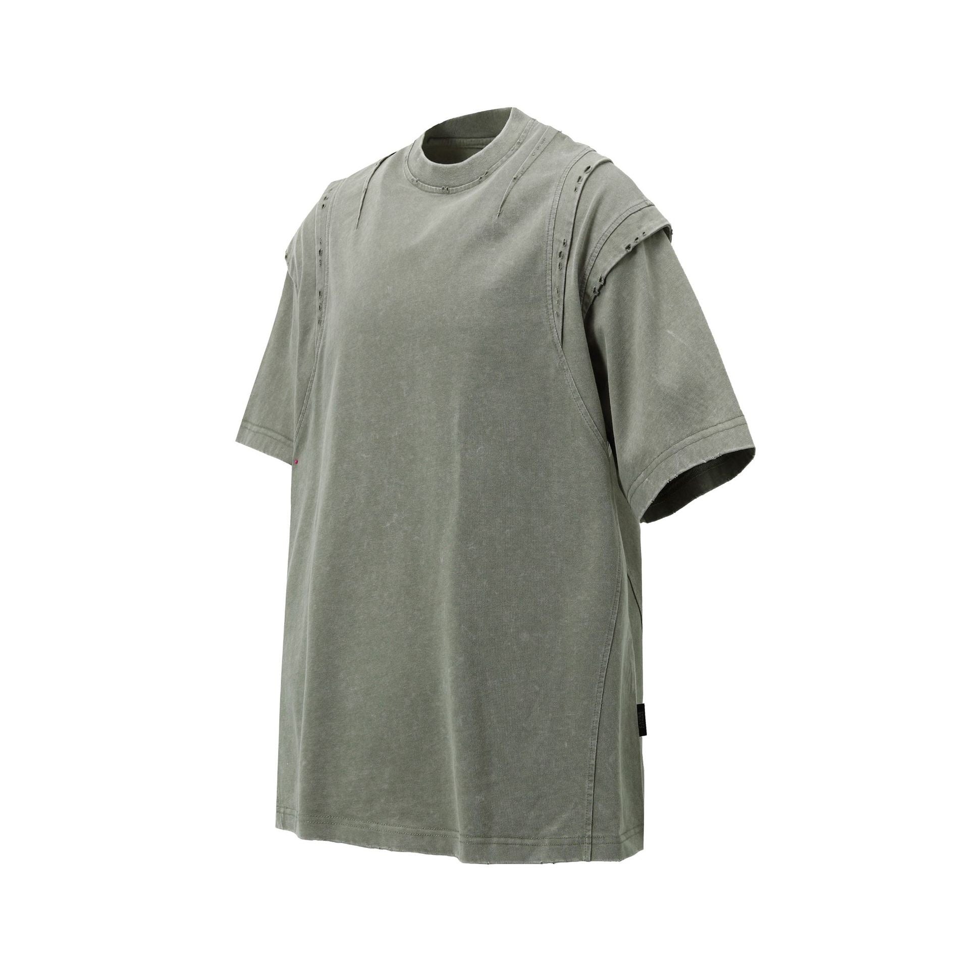 Omirad Washed Panel Tee | Vintage Distressed Streetwear