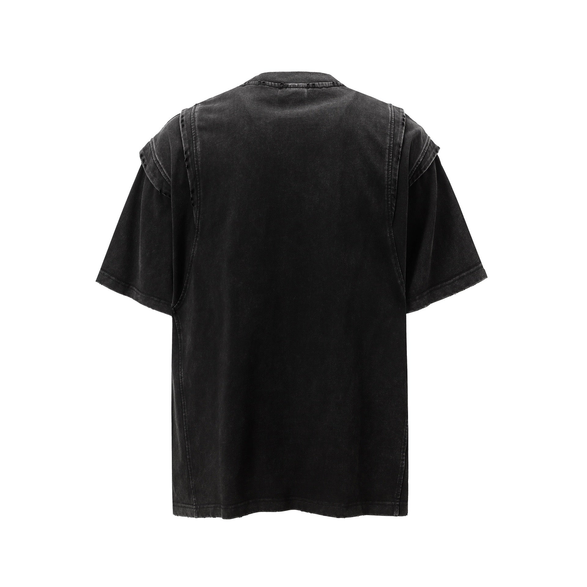 Omirad Washed Panel Tee | Vintage Distressed Streetwear