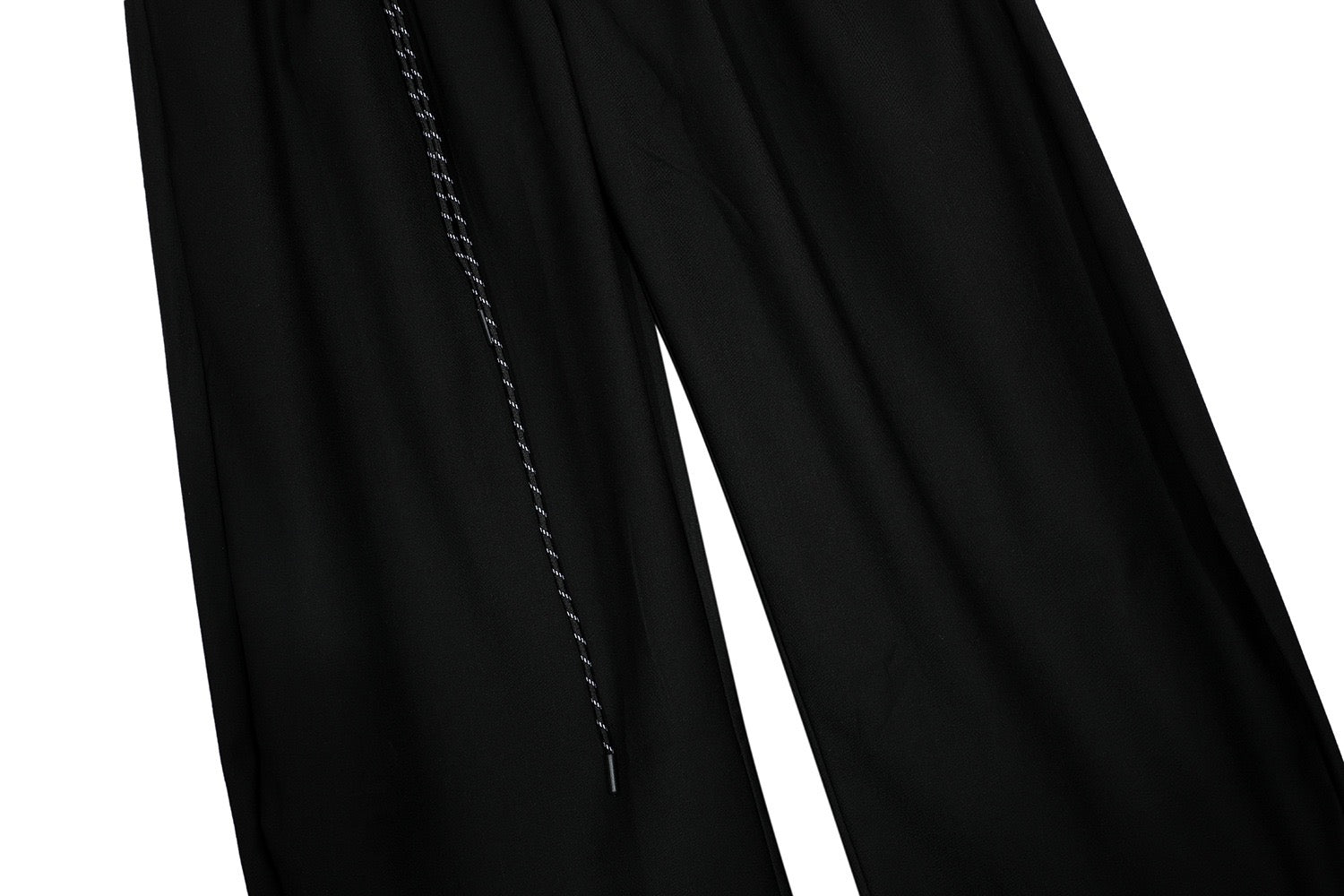 Omirad Wide-Leg Pleated Trousers with Hanging Strap Detail