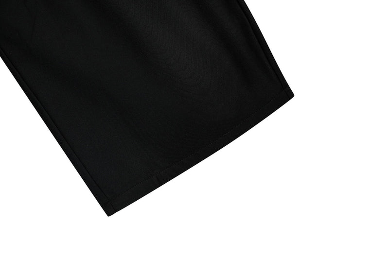 Omirad Wide-Leg Pleated Trousers with Hanging Strap Detail