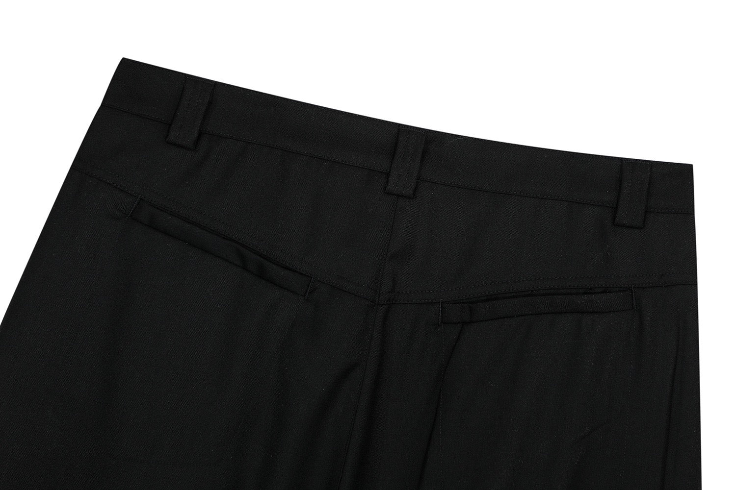Omirad Wide-Leg Pleated Trousers with Hanging Strap Detail
