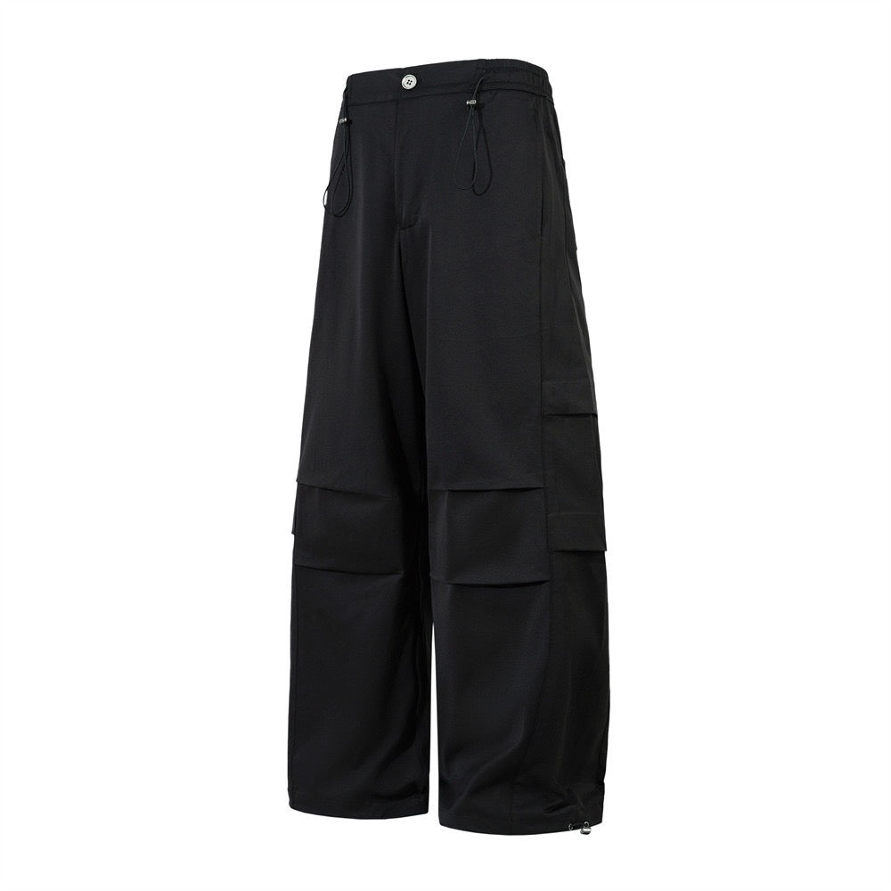 Omirad Wide-Leg Multi-Pocket Cargo Pants | Adjustable Fit