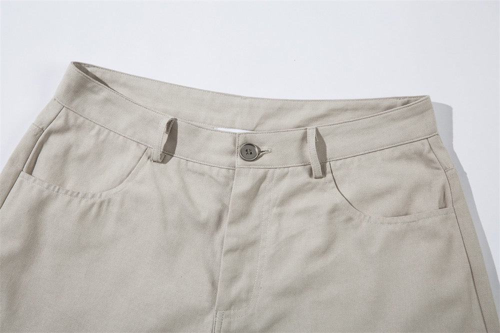 Omirad Belted Barrel-Leg Pants | Wide-Leg Cotton Trousers