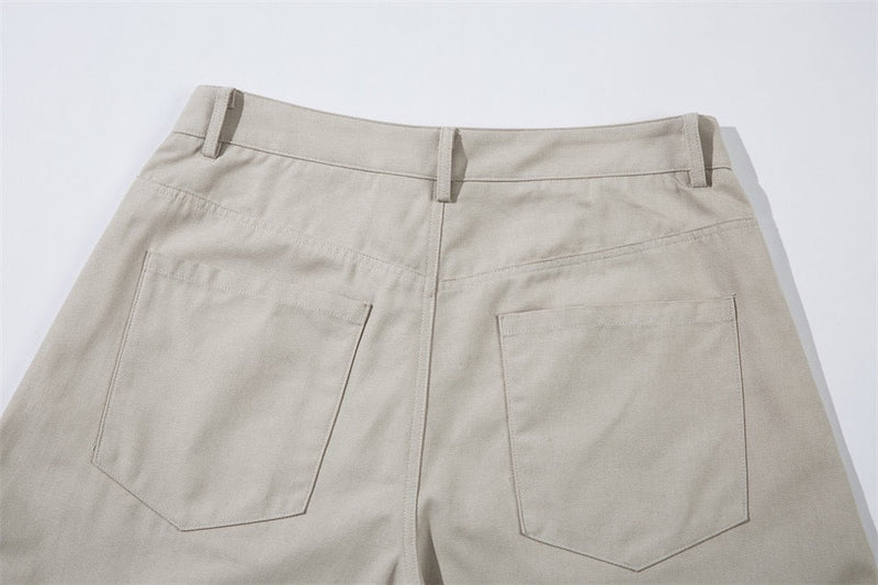 Omirad Belted Barrel-Leg Pants | Wide-Leg Cotton Trousers