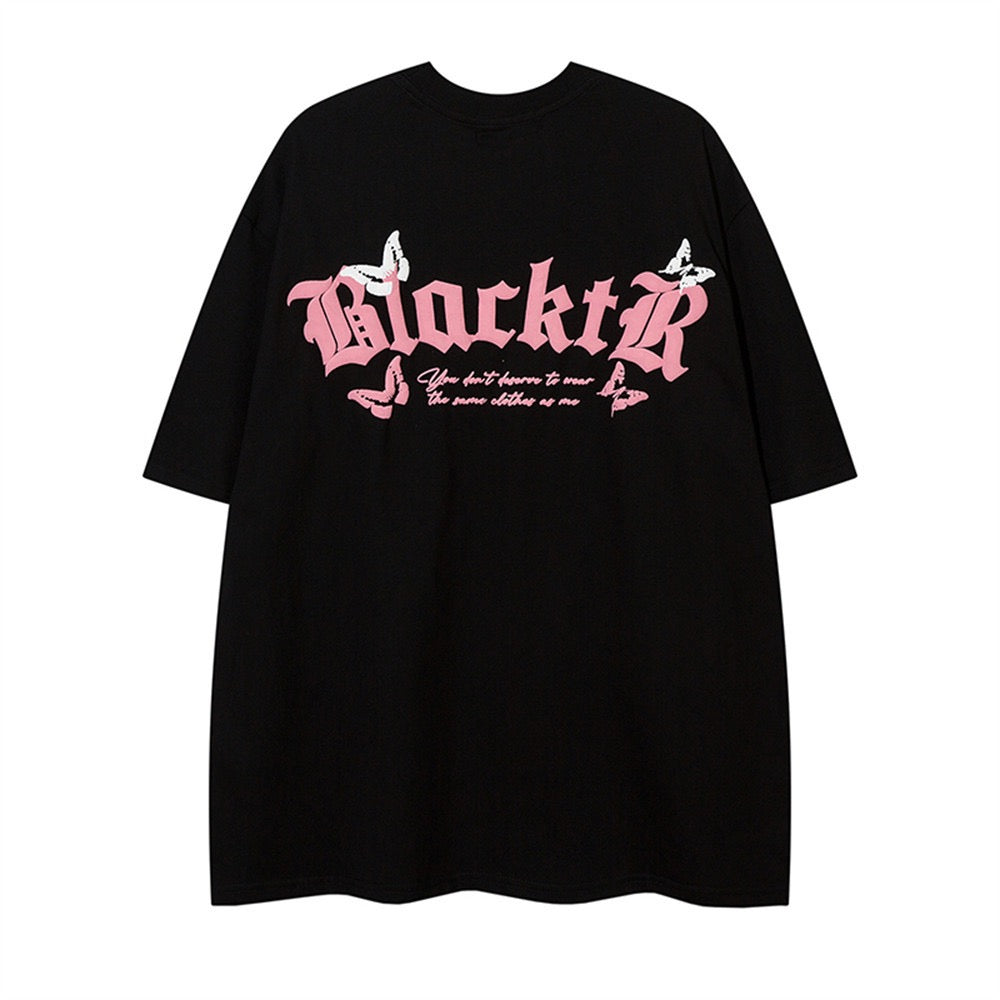 Gothic Butterfly Graphic Tee | Dark Romantic Streetwear