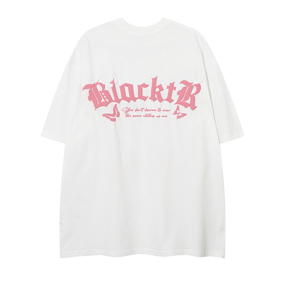 Gothic Butterfly Graphic Tee | Dark Romantic Streetwear