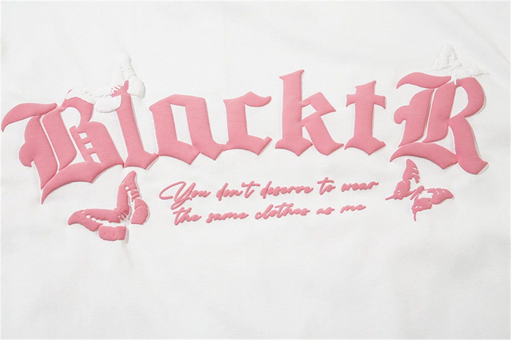 Gothic Butterfly Graphic Tee | Dark Romantic Streetwear