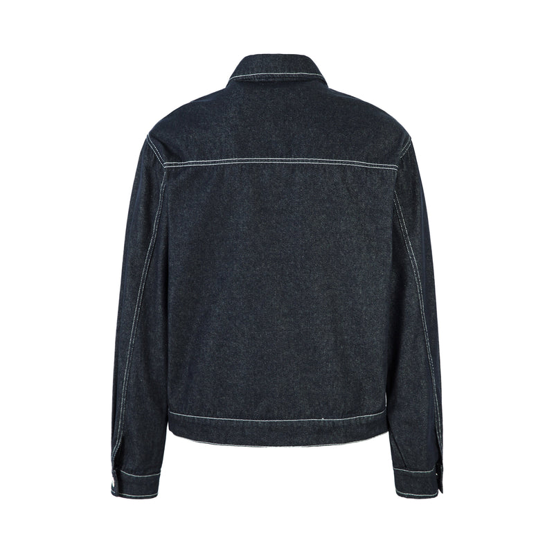 Omirad Contrast Stitch Denim Jacket | 100% Cotton
