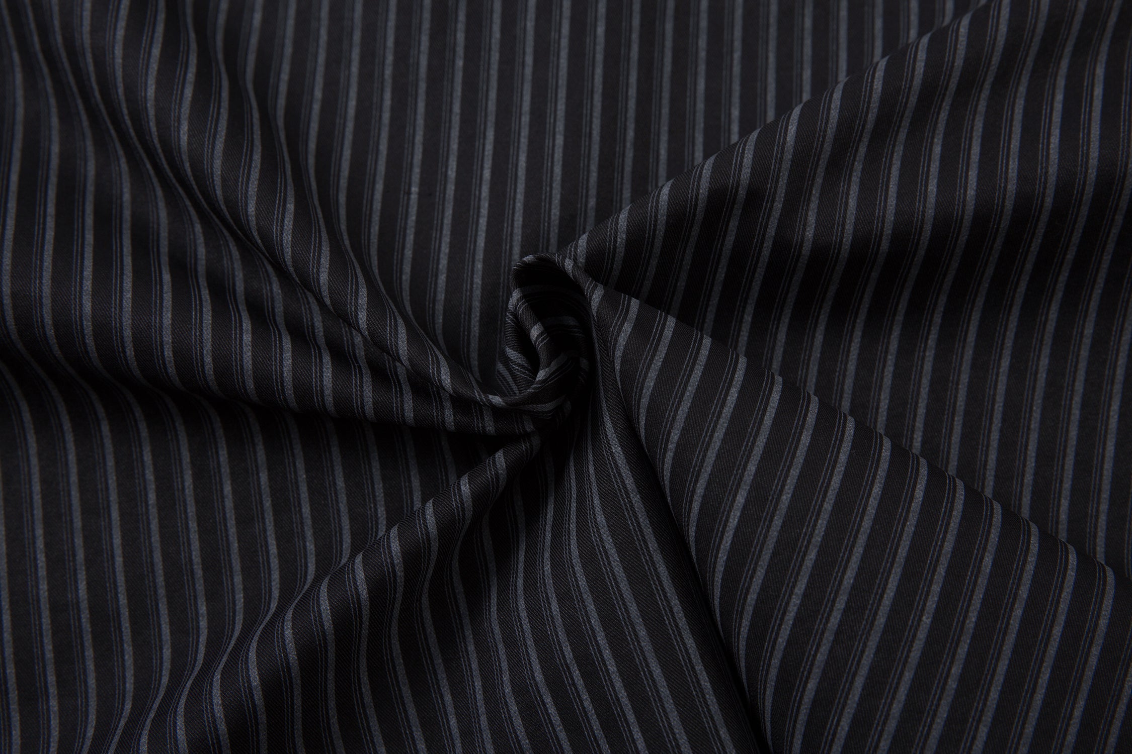 Layered Pinstripe Shirt with Built-In Long Sleeves | Streetwear