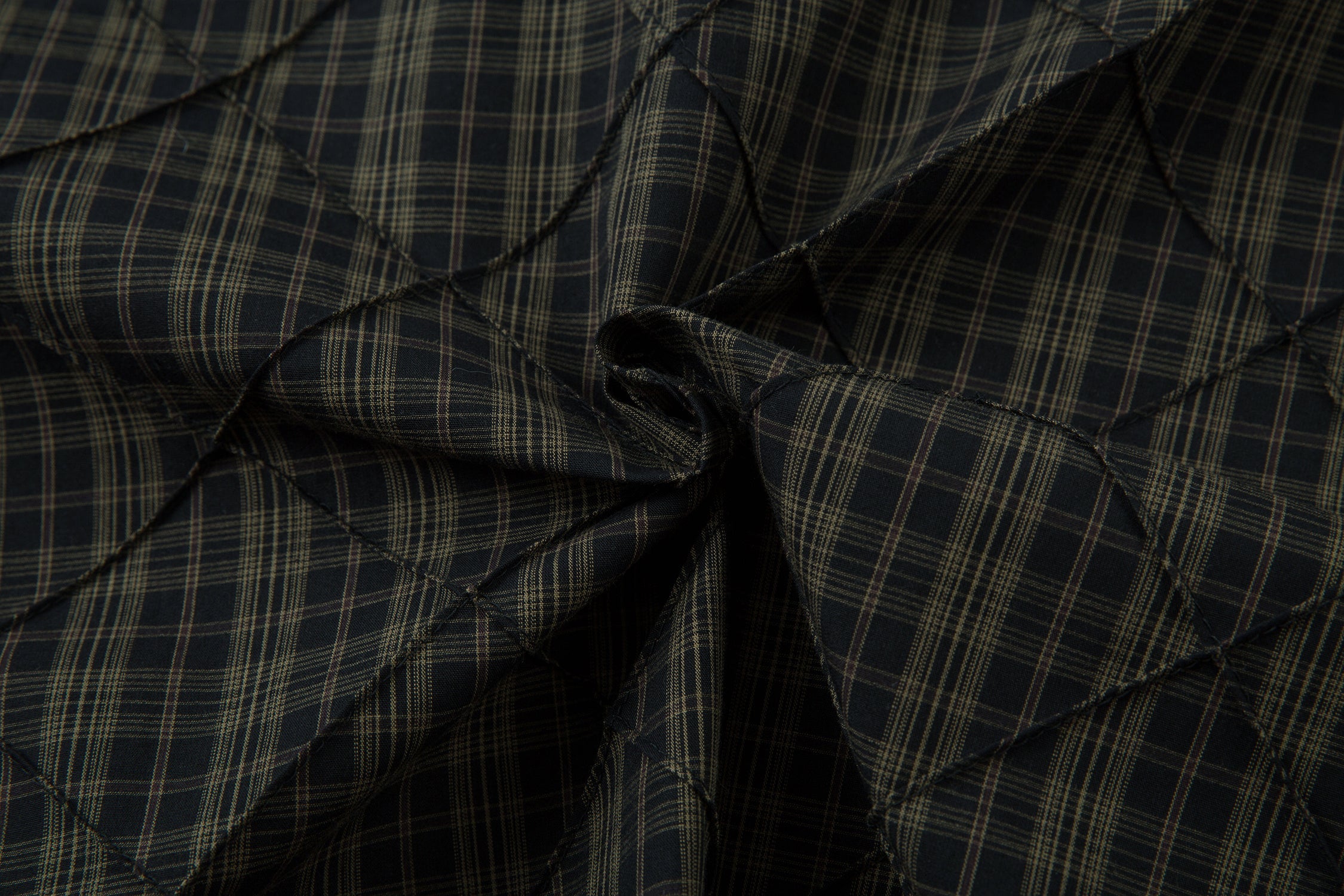 Quilted Plaid Layered Shirt | Streetwear Button-Up