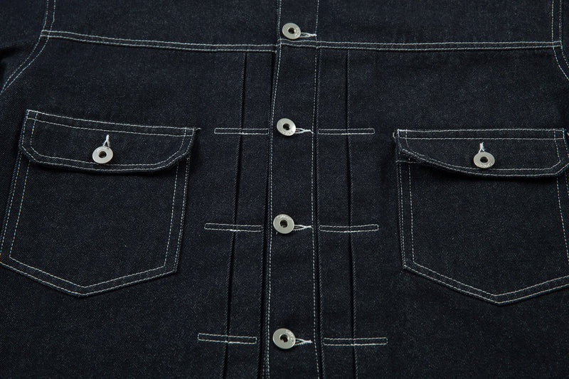 Omirad Contrast Stitch Denim Jacket | 100% Cotton