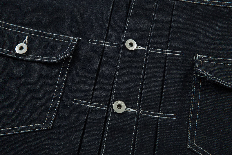 Omirad Contrast Stitch Denim Jacket | 100% Cotton