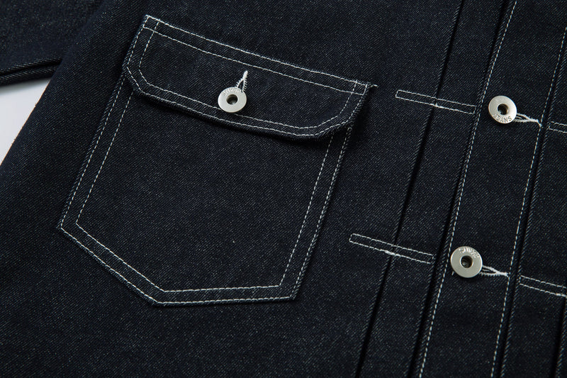 Omirad Contrast Stitch Denim Jacket | 100% Cotton