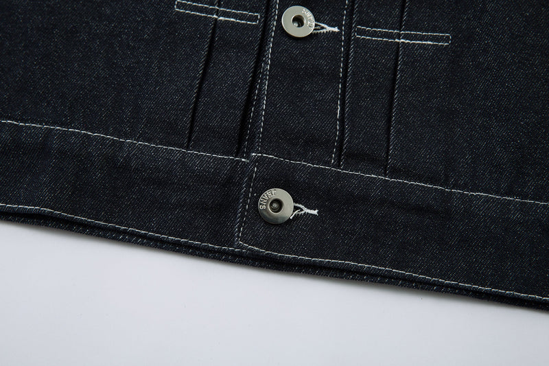 Omirad Contrast Stitch Denim Jacket | 100% Cotton