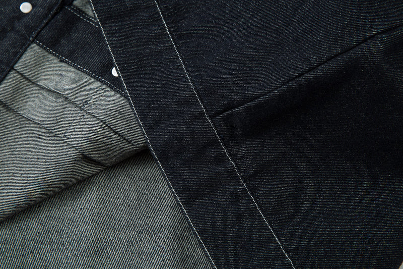 Omirad Contrast Stitch Denim Jacket | 100% Cotton