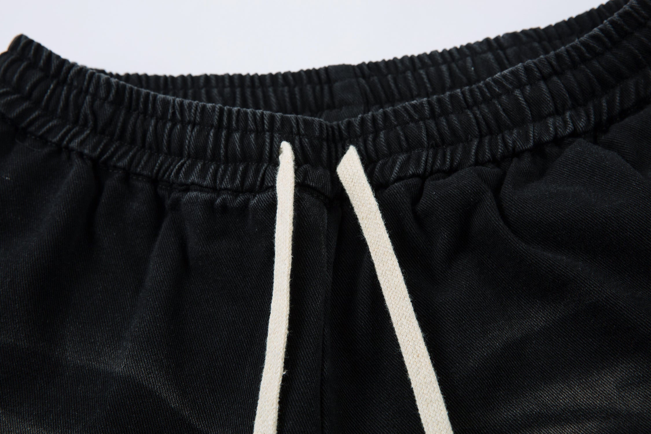 Washed Cargo Wide-Leg Drawstring Pants | Streetwear