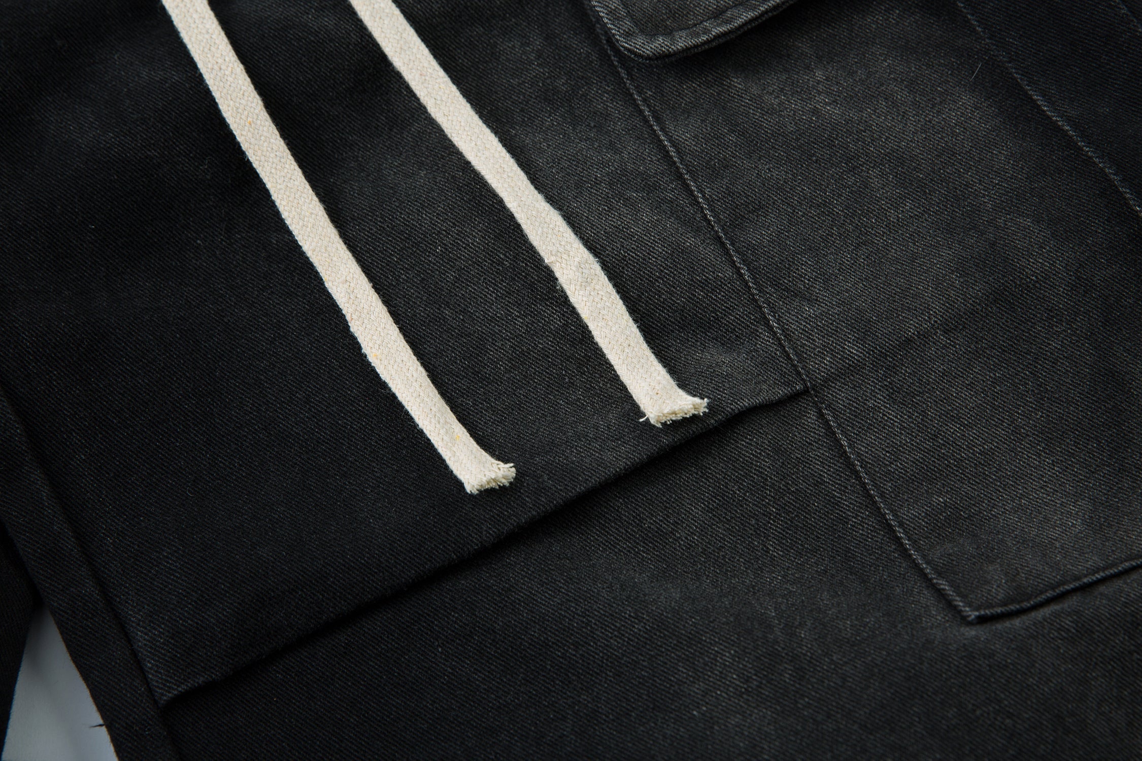 Washed Cargo Wide-Leg Drawstring Pants | Streetwear