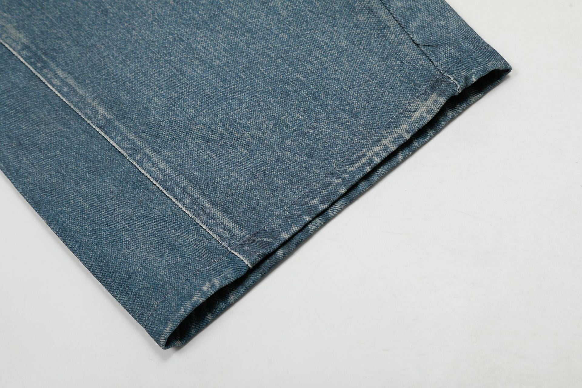 Patchwork Graphic Wide-Leg Jeans | Retro Streetwear Denim