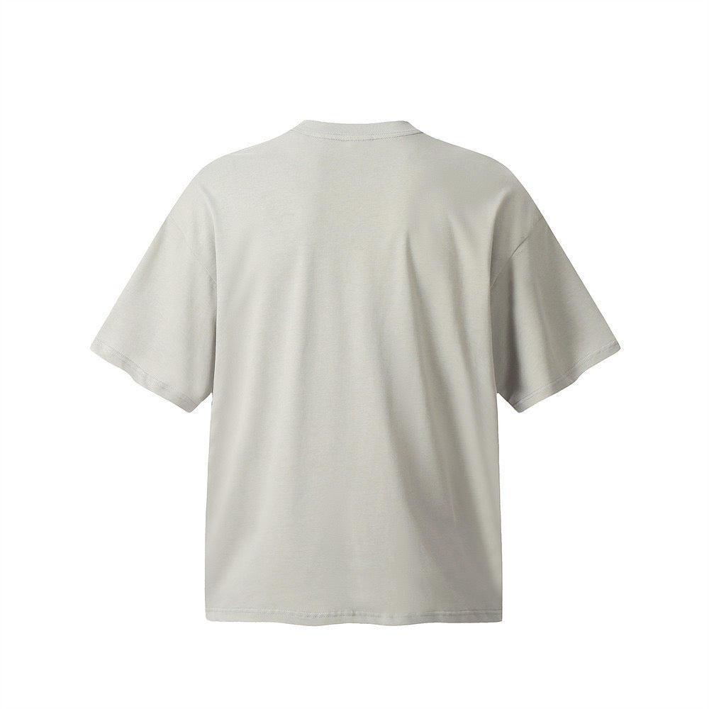 Omirad Asymmetric Stitch Tee | Minimal Deconstructed Cotton
