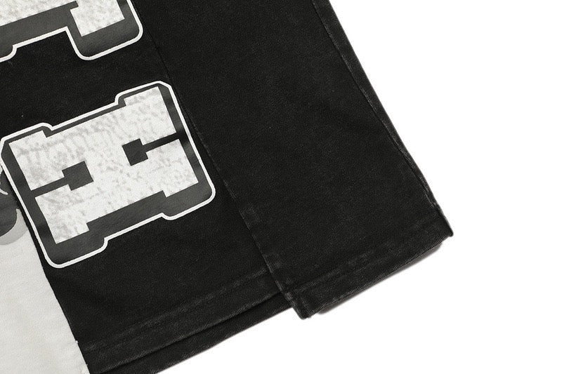 Saint Faith Cross Panel Gothic Graphic Tee | Cropped Boxy Fit