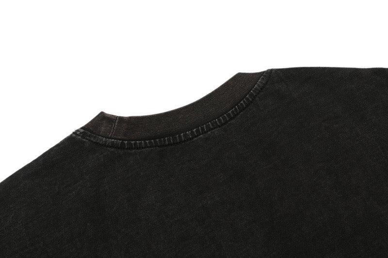 Saint Faith Cross Panel Gothic Graphic Tee | Cropped Boxy Fit