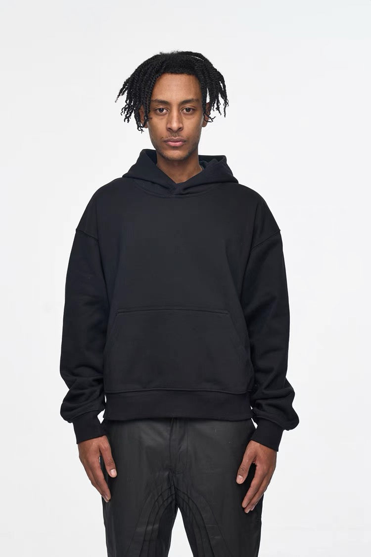 Omirad Minimal Crop Hoodie | Boxy Fit Streetwear Hoodie