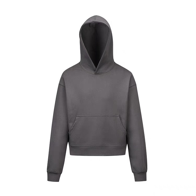 Omirad Minimal Crop Hoodie | Boxy Fit Streetwear Hoodie