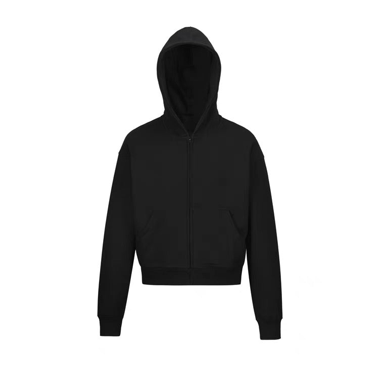 Omirad Minimal Crop Hoodie | Boxy Fit Streetwear Hoodie