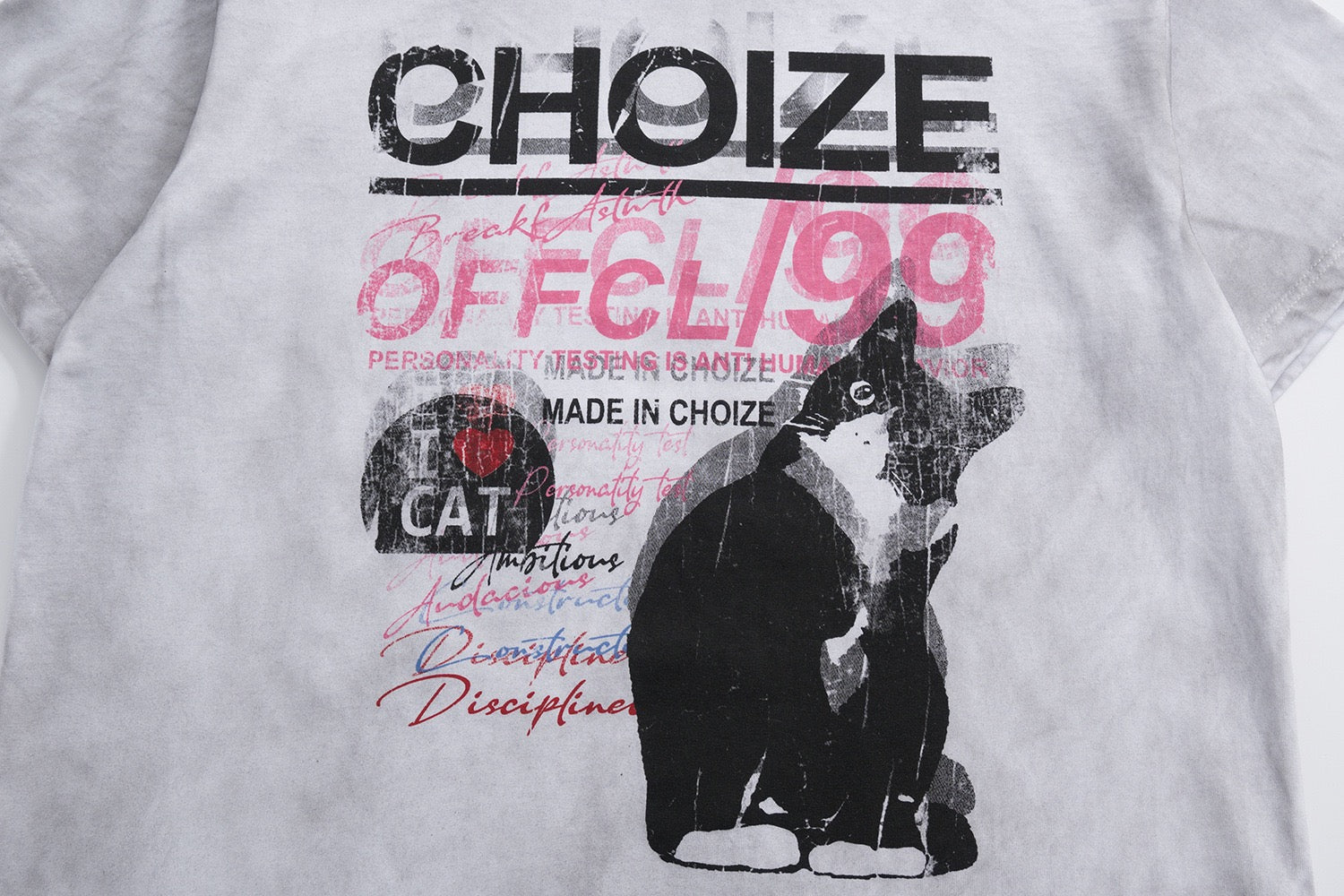 Omirad CHOIZE 1999 Vintage Cat Graphic Tee | Streetwear