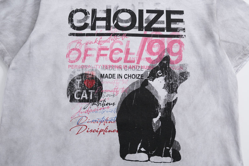 Seakoff CHOIZE 1999 Vintage Cat Graphic Tee | Streetwear
