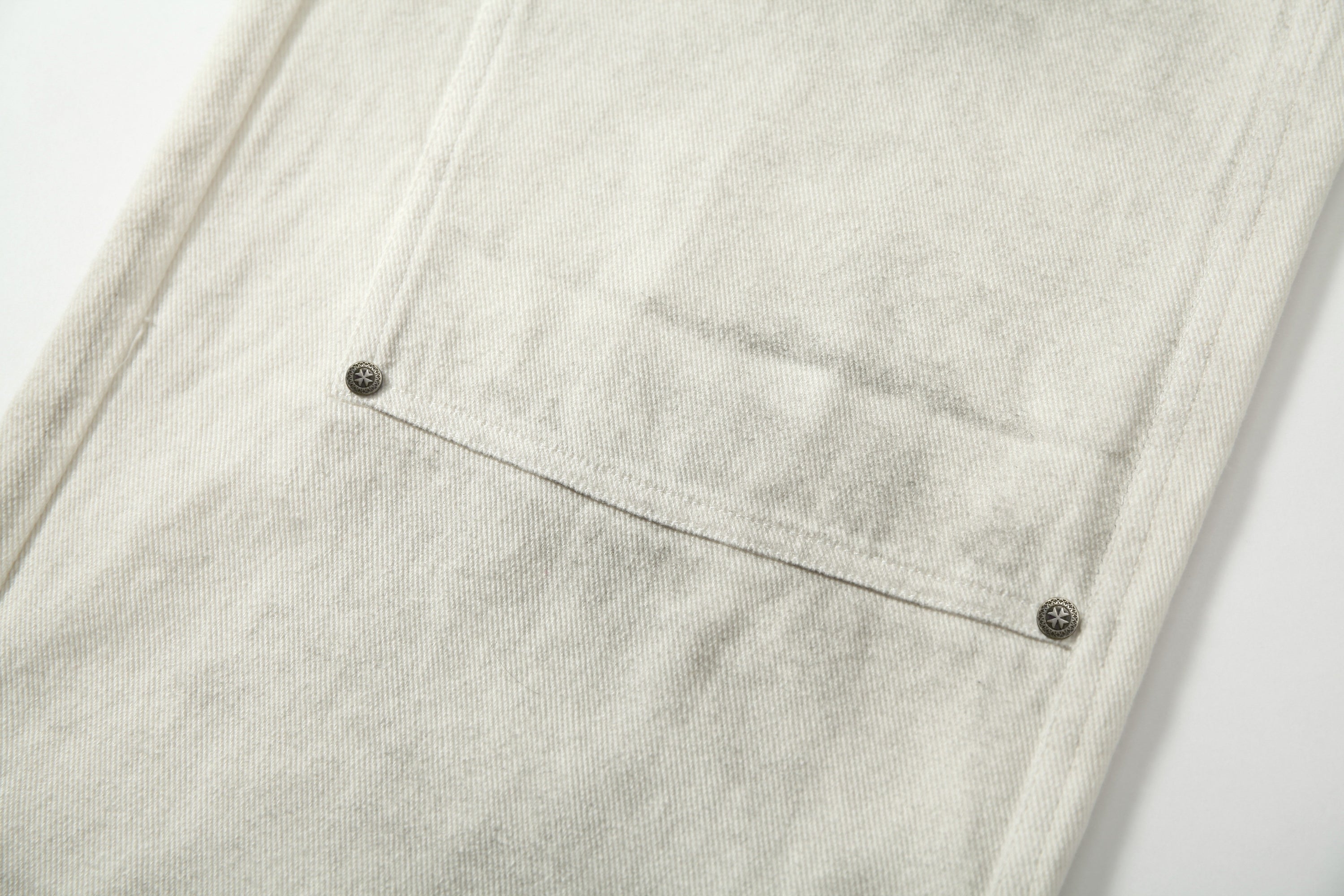 Washed Utility Cargo Jeans | Straight-Leg Cotton Denim