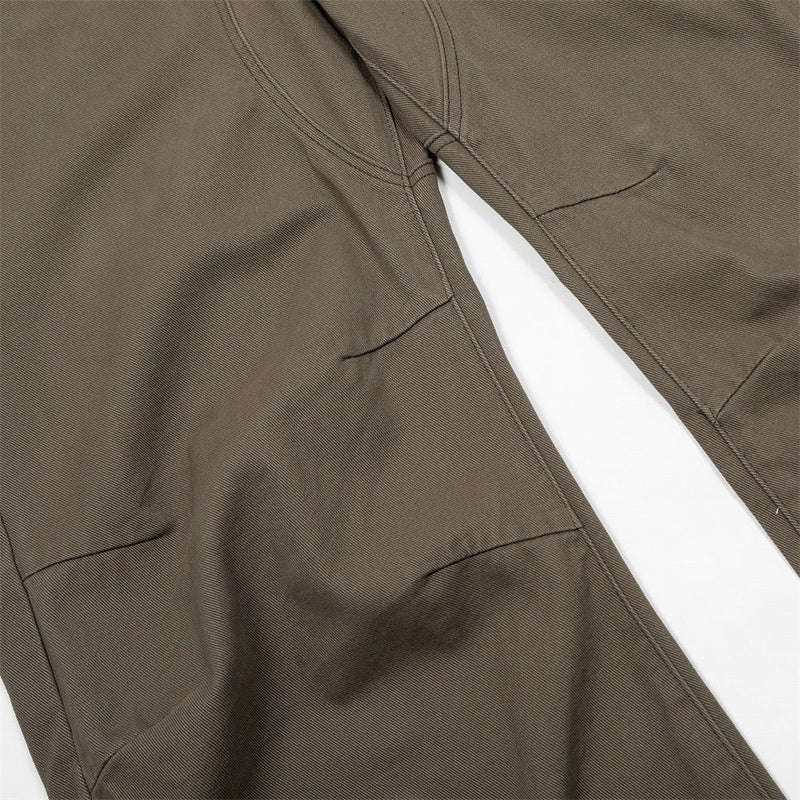 Sculpted Wide-Leg Canvas Pants | Streetwear Barrel Fit