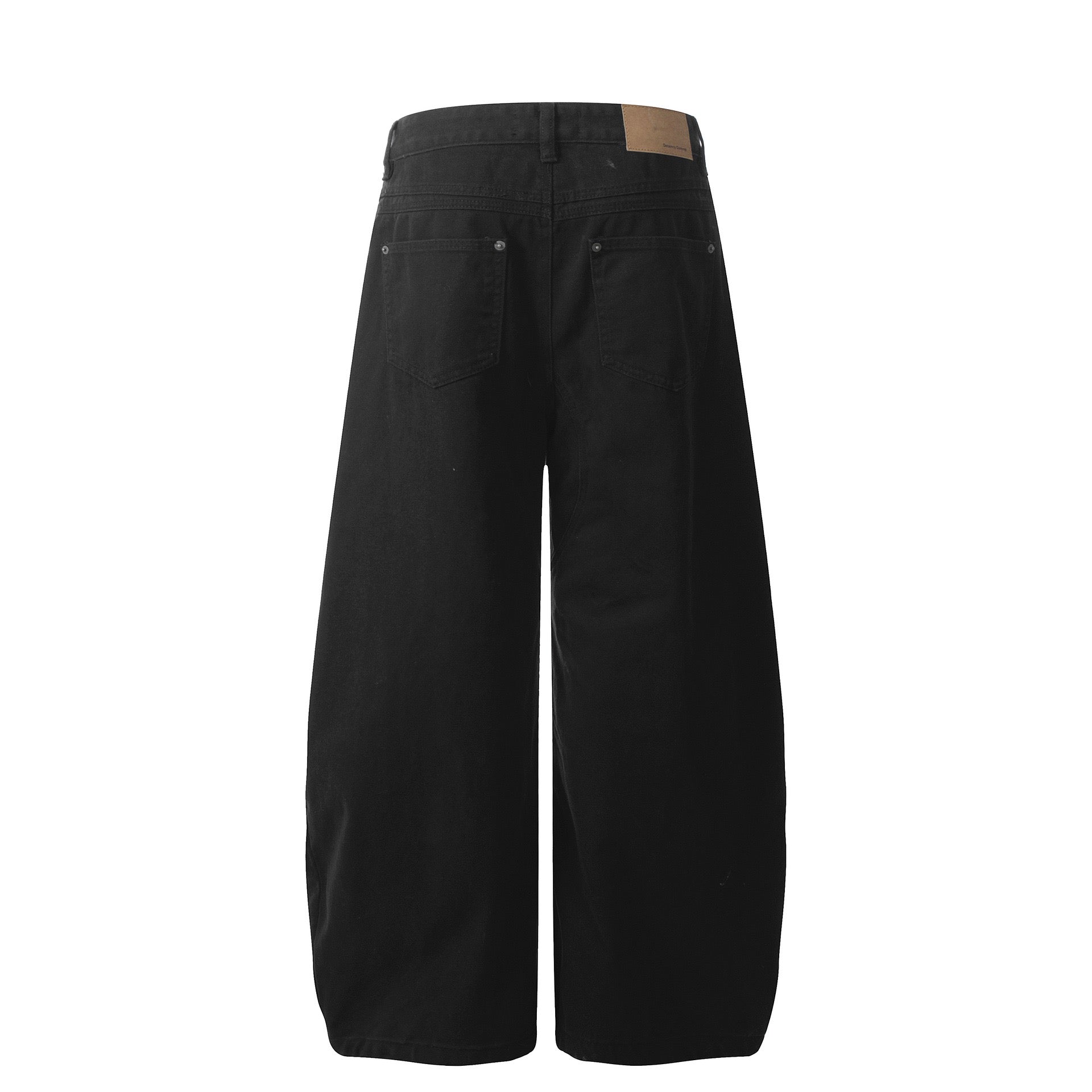 Sculpted Wide-Leg Canvas Pants | Streetwear Barrel Fit