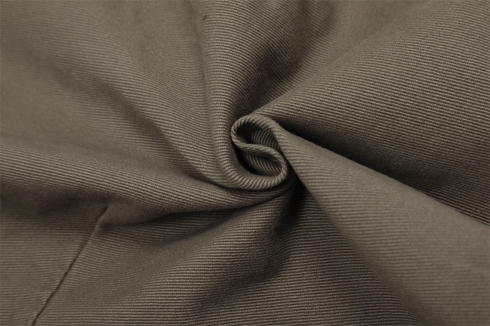Sculpted Wide-Leg Canvas Pants | Streetwear Barrel Fit