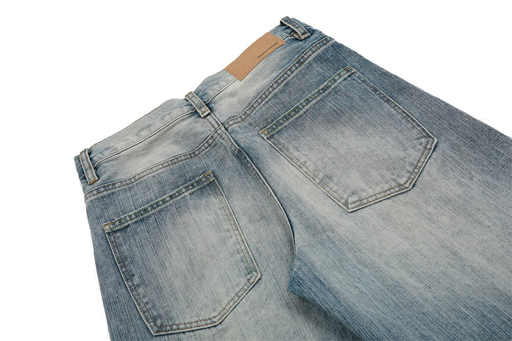Omirad Soft Fade Wide-Leg Jeans | Vintage Wash Denim