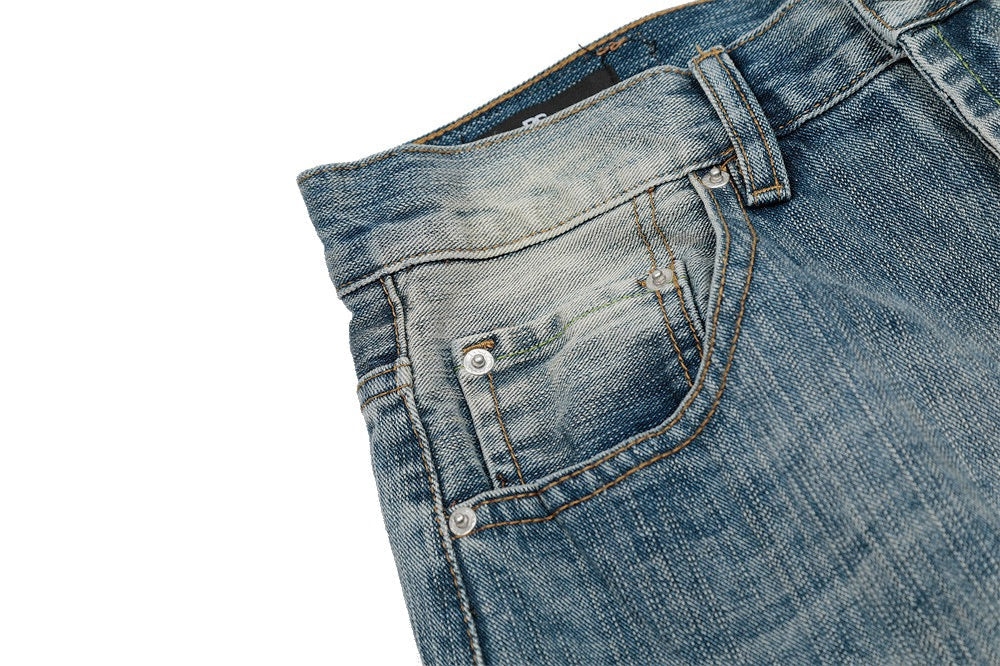 Omirad Soft Fade Wide-Leg Jeans | Vintage Wash Denim