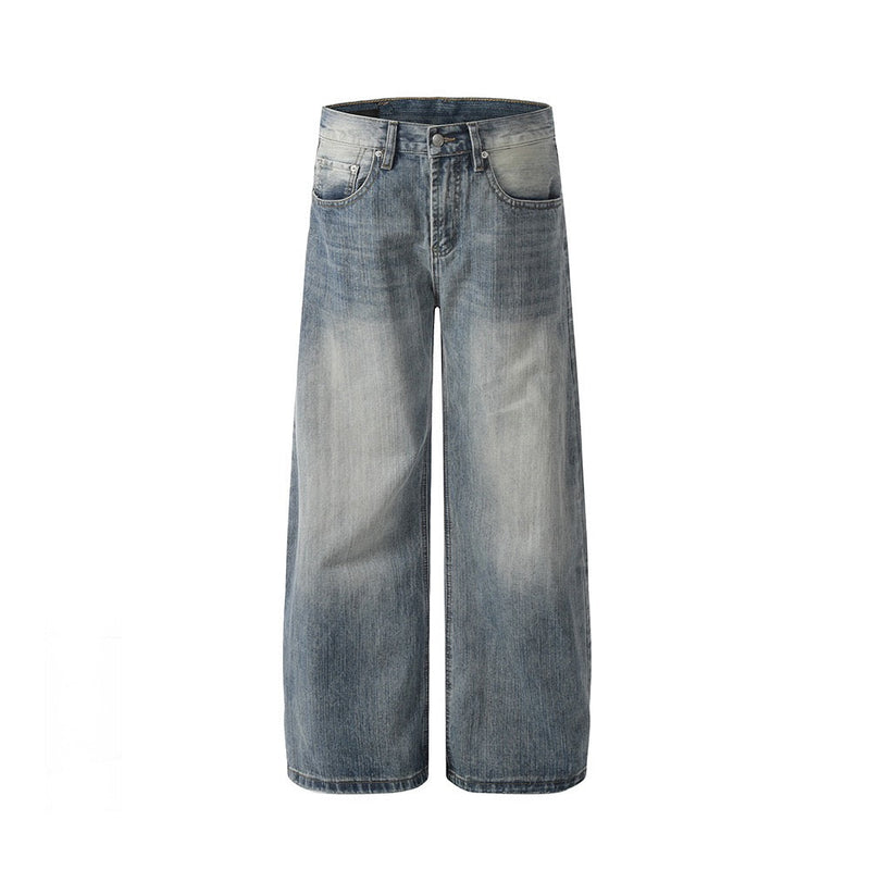Omirad Soft Fade Wide-Leg Jeans | Vintage Wash Denim