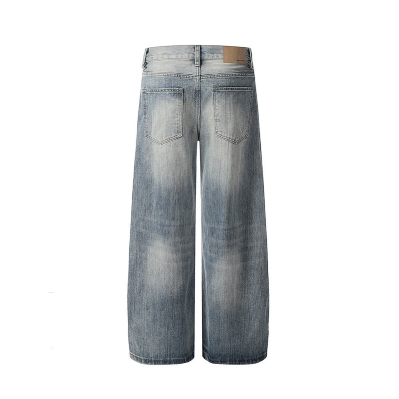 Omirad Soft Fade Wide-Leg Jeans | Vintage Wash Denim