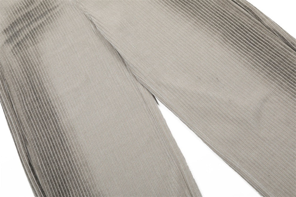 Omirad Gradient Chenille Wide-Leg Pants | Soft Stretch Fit