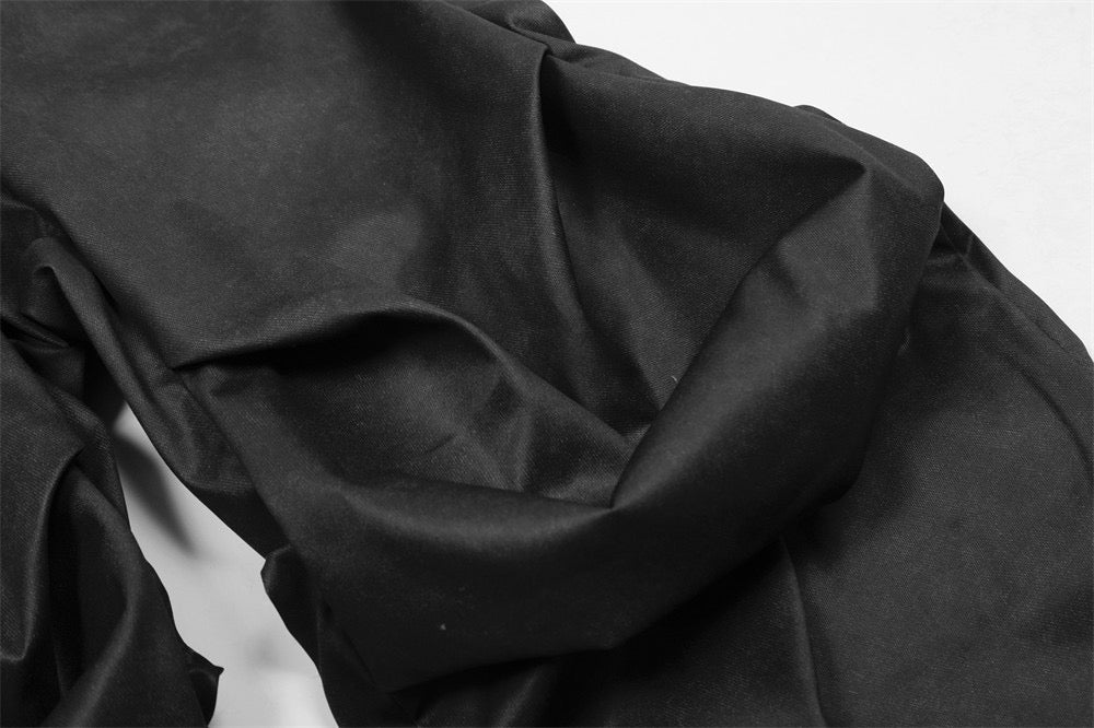 Omirad Sculpted Panel Wide-Leg Cargo Pants | Black