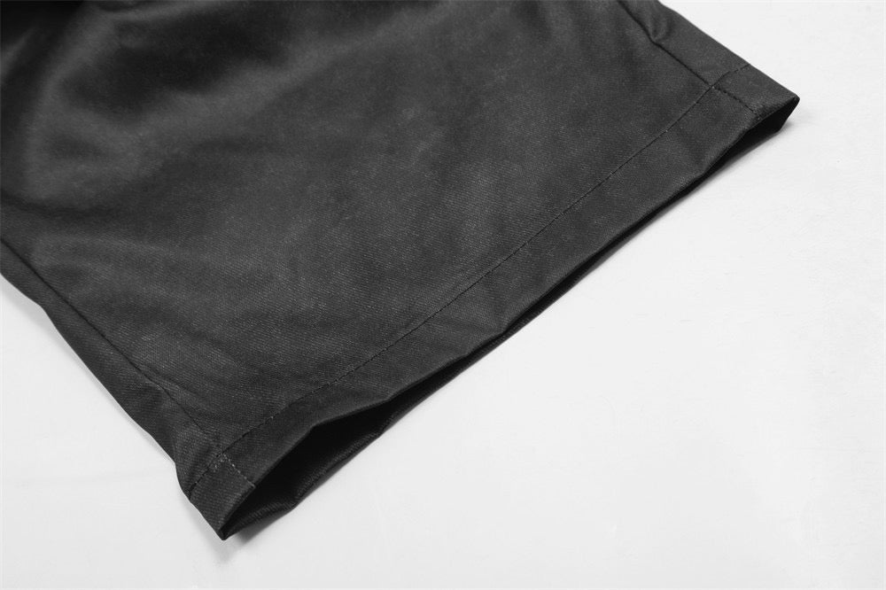 Omirad Sculpted Panel Wide-Leg Cargo Pants | Black