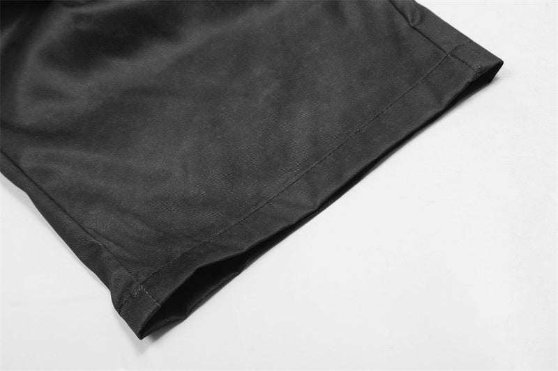 Omirad Sculpted Panel Wide-Leg Cargo Pants | Black