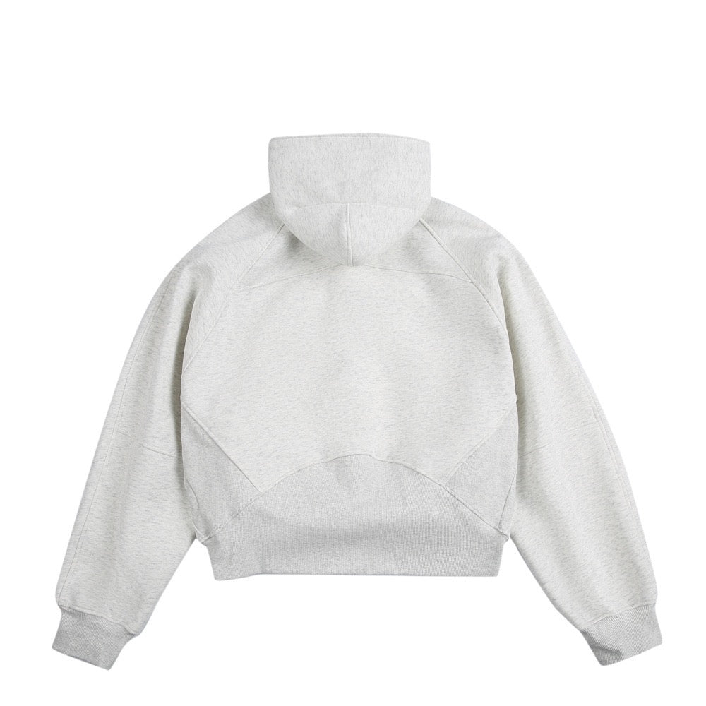 Essential Half-Zip Cropped Hoodie | Minimalist Street Style