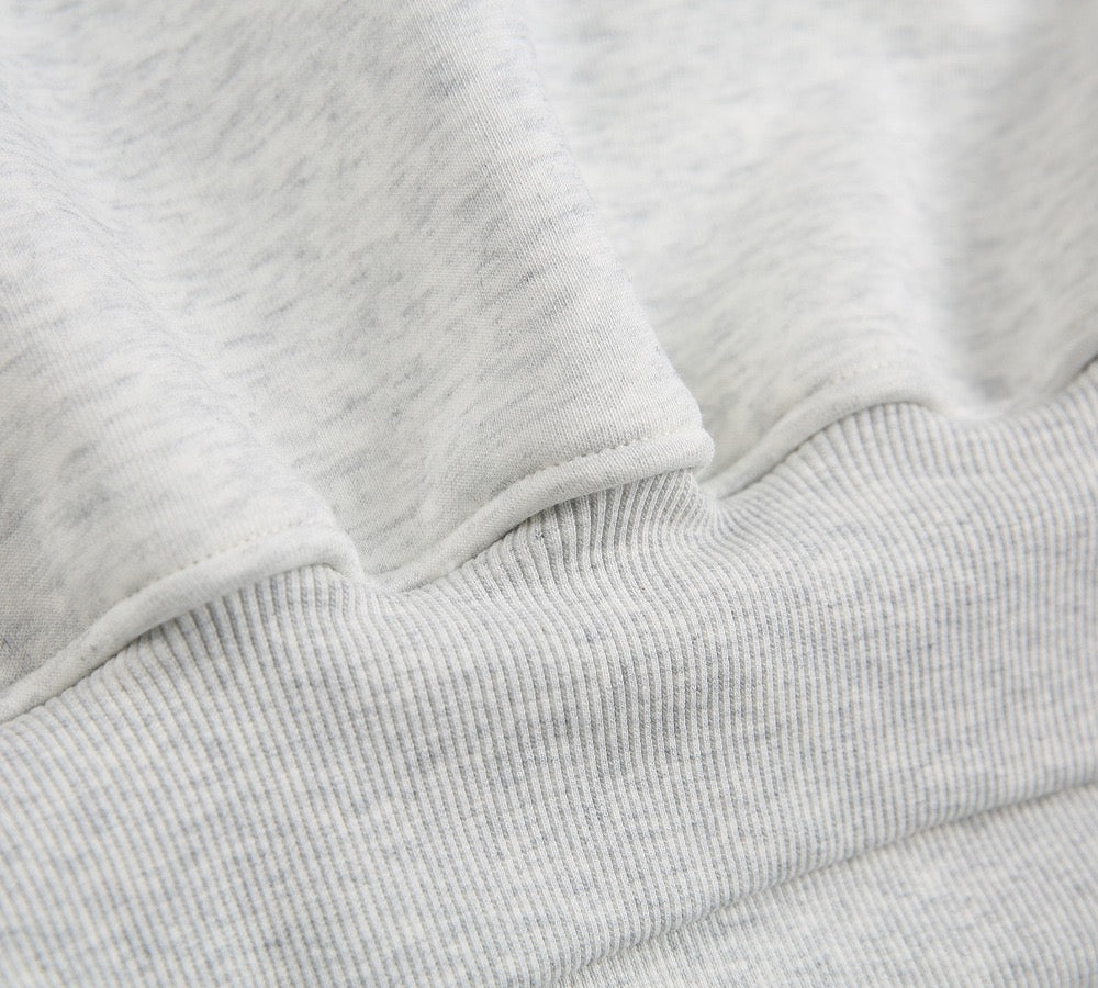 Essential Half-Zip Cropped Hoodie | Minimalist Street Style